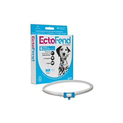 Coleira Antiparasitas EctoFend Zoetis Azul para Cães de Grande Porte