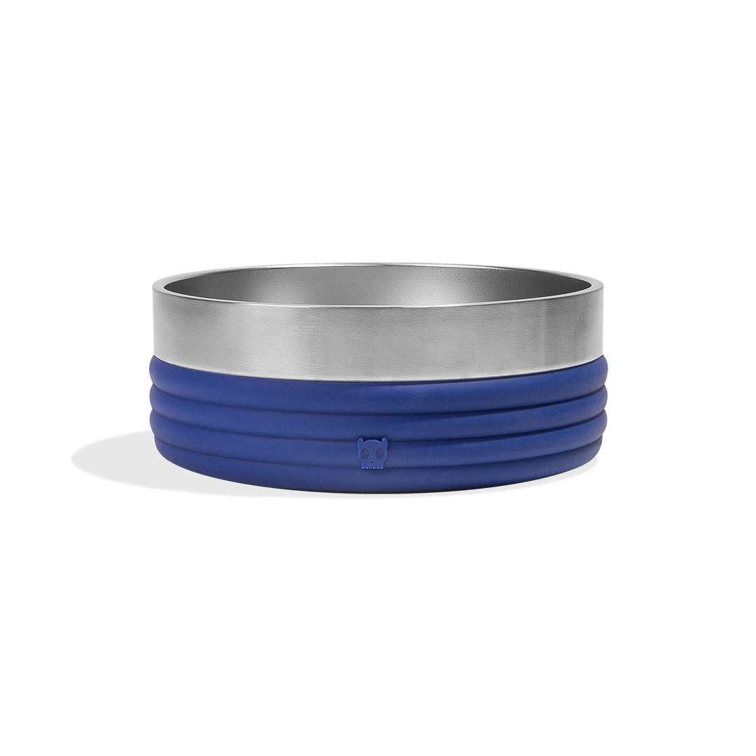 Comedouro para Cachorros Tuff Bowl Rings Blue