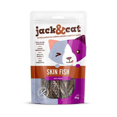Petisco Jack&Cat Skin Fish para Gatos 20g