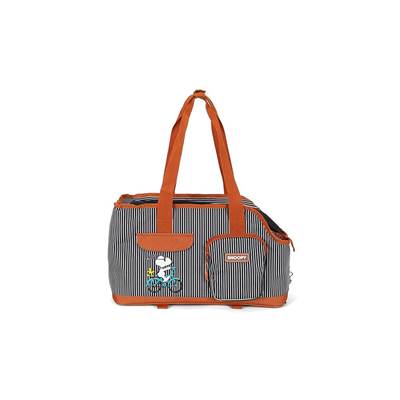 Bolsa de Transporte Up4You Snoopy Listrada Marrom para Cães e Gatos U