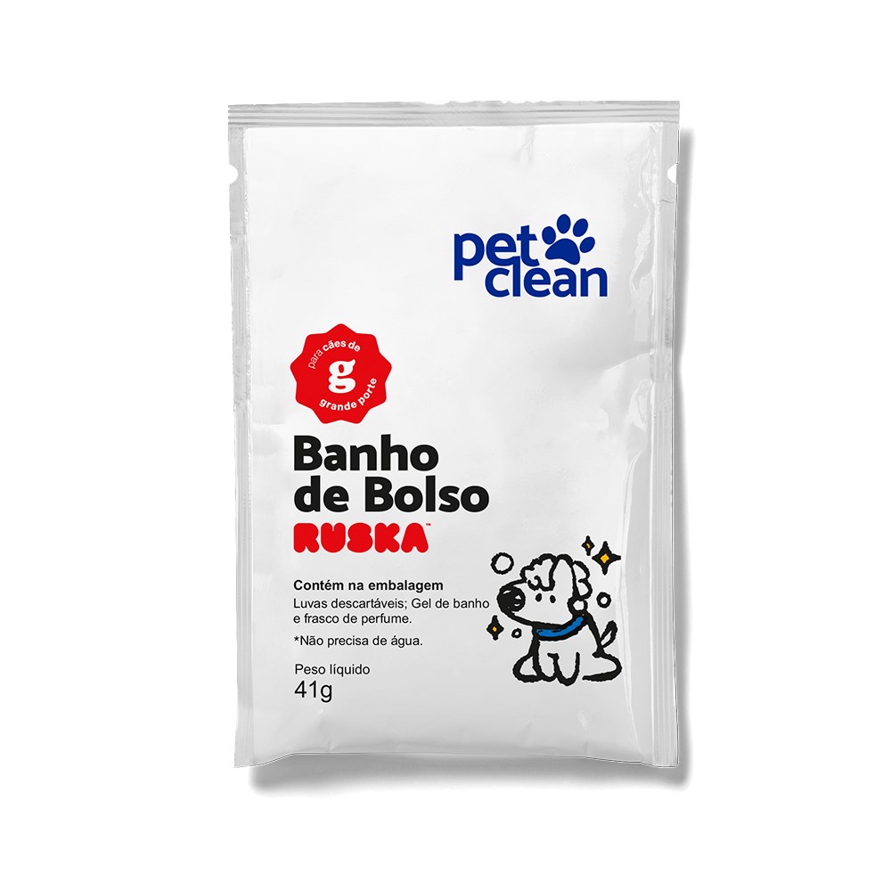 Banho de Bolso para Cães Pet Clean Grande 