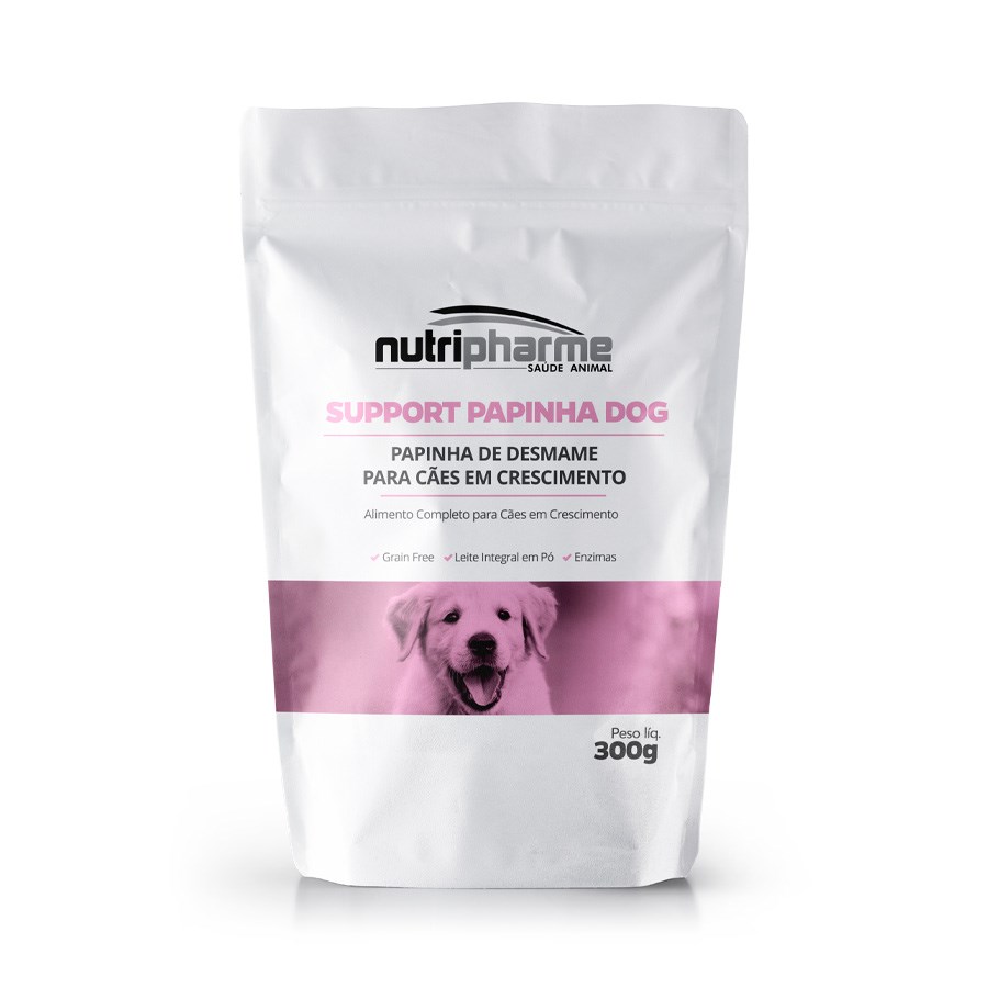 Papinha de Desmame Nutripharme Support Papinha Dog para Cães Filhotes