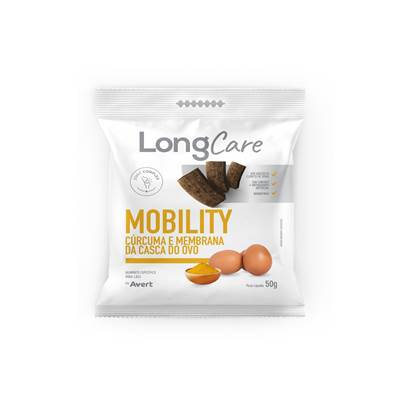 Snack LongCare Funcional Mobility para Cães Adultos sabor Cúrcuma e Membrana da Casca do Ovo