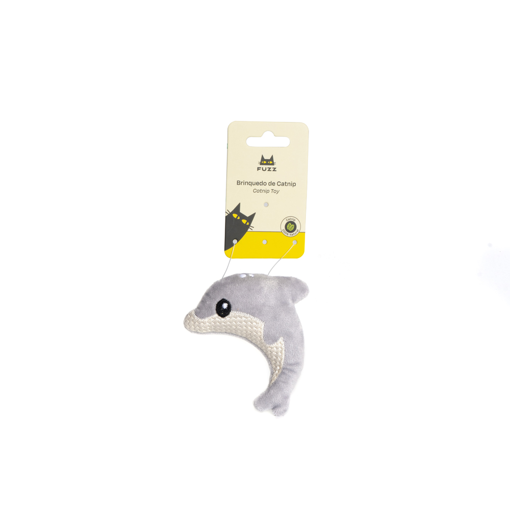 Brinquedo Fuzz para Gatos Golfinho