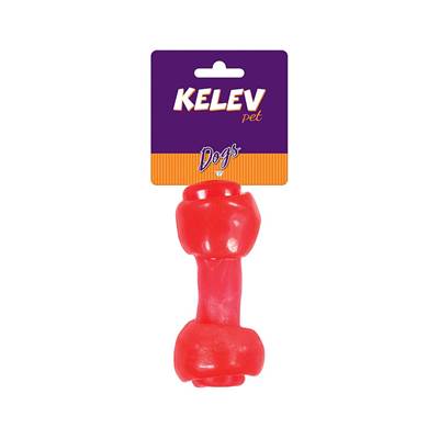 Brinquedo Jambo Kelev Mordedor Osso Carne Flex para Cães U