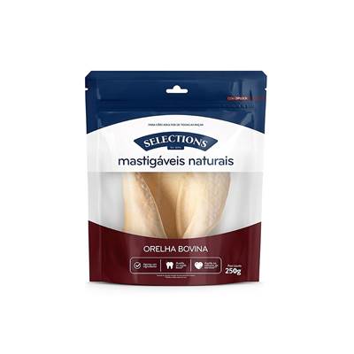 Orelha Bovina Pouch Selections for Pets para Cães