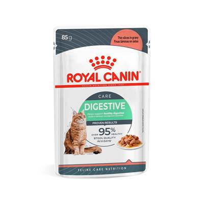 Ração Úmida Royal Canin Digestive Care Chunks in Gravy para Gatos Adultos 85g
