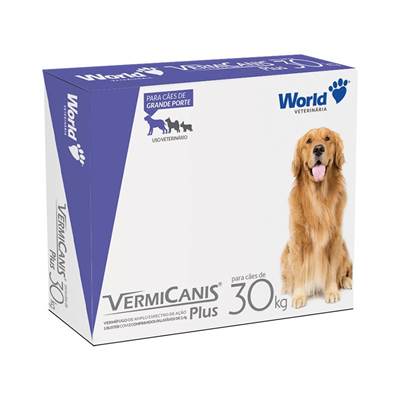 Vermífugo VermiCanis Plus para Cães de 30kg 2,4g