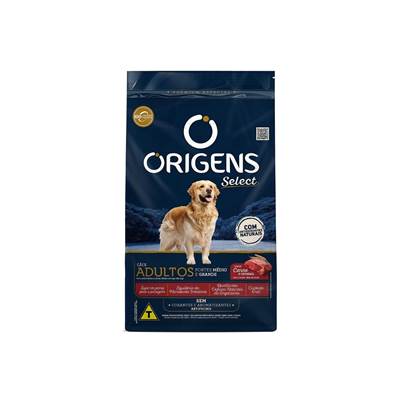 Ração Origens para Cães Adultos sabor Carne e Cereais