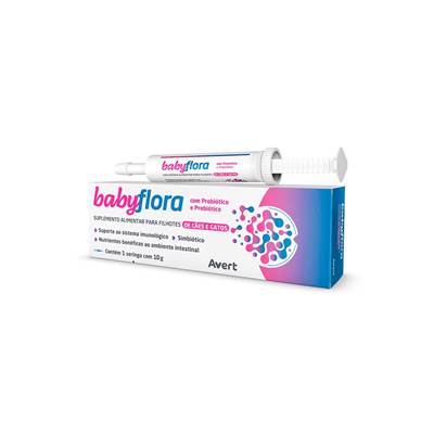 Suplemento Alimentar Avert Babyflora para Cães e Gatos 10g