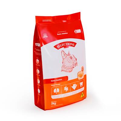 Ração Selections For Pet para Gatos Adultos sabor Frango 3kg
