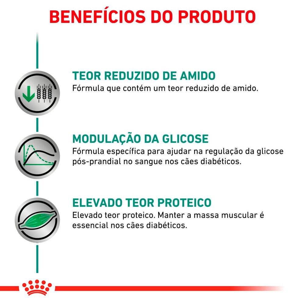 Ração Royal Canin Veterinary Diet Diabetic para Cães - WET 