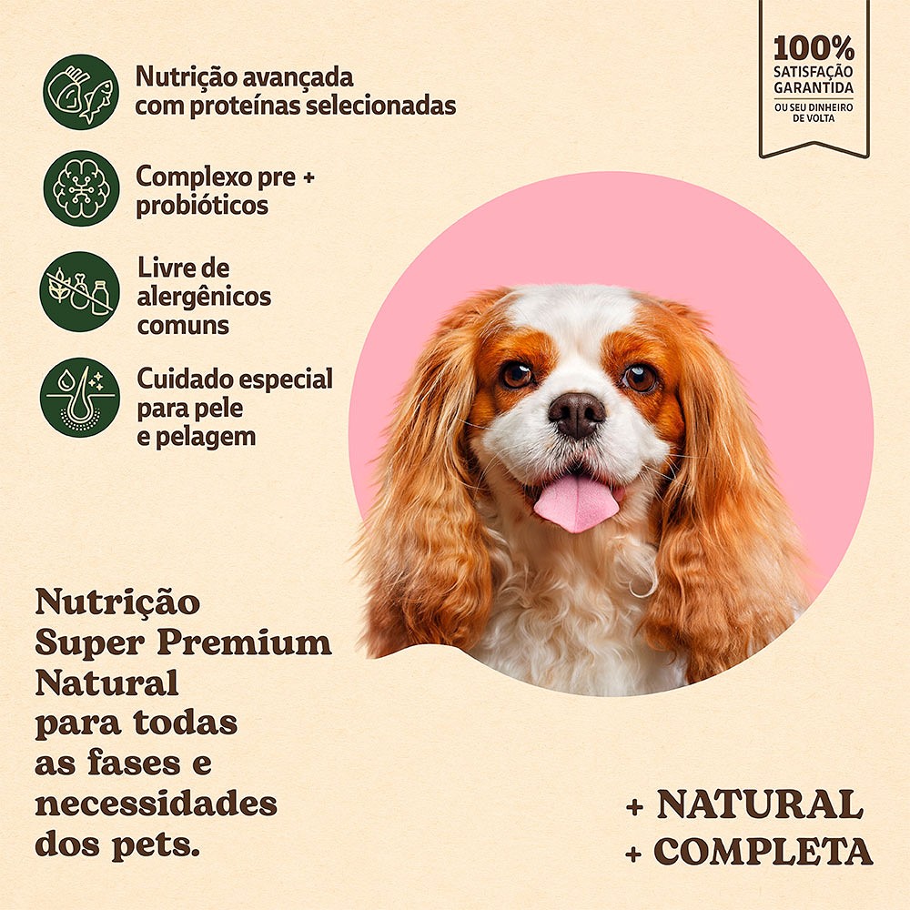 Ração Quatree Supreme Dermasense para Cães Adultos de Porte Pequeno sabor Cordeiro e Salmão