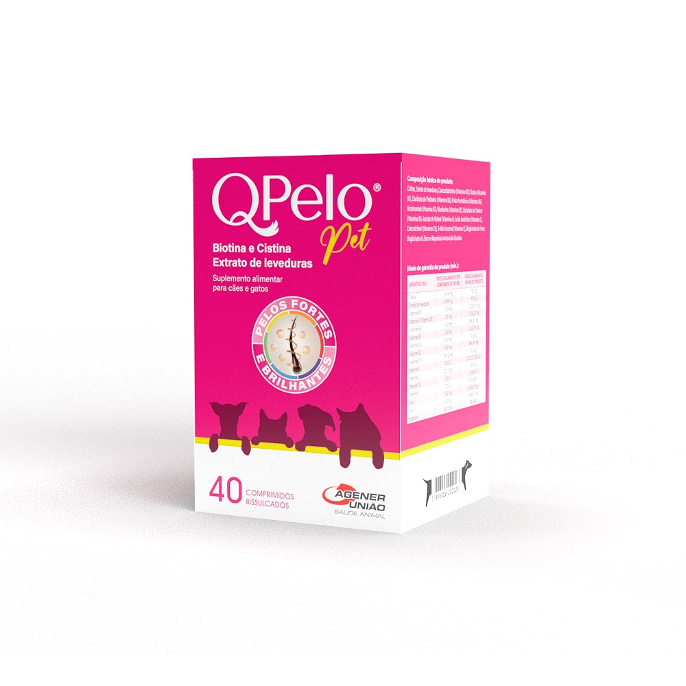 Suplemento QPelo Pet para Cães e Gatos