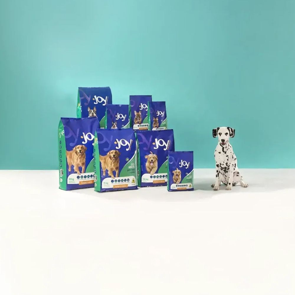 Ração Joy High Premium Cães Adultos Raças Pequenas Frango e Carne