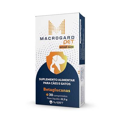 Suplemento Macrogard Pet Small Size para Cães e Gatos 30 comprimidos