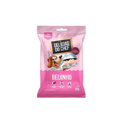 Snack Petitos Chef sabor Beijinho para Cães 50g