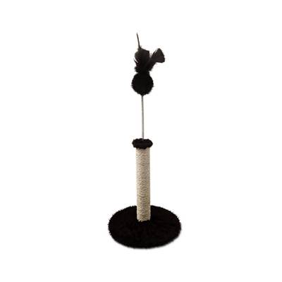 Arranhador São Benedito Pet Redondo com Mola Preto para Gatos