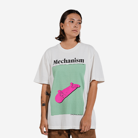 T-Shirt Wide Mechanism Branco | Zee.Dog