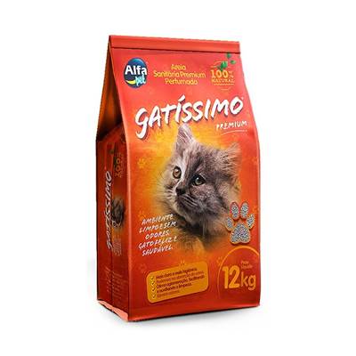 Areia Sanitária Gatíssimo Perfumada 4kg