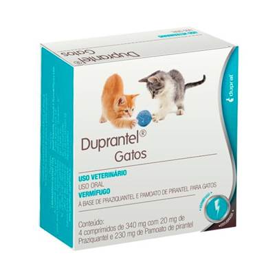 Vermífugo Duprantel para Gatos 4 comprimidos