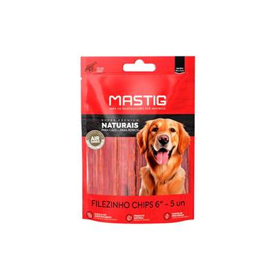 Osso Mastig Super Premium Filezinho Chips 6' para Cães 5 unidades
