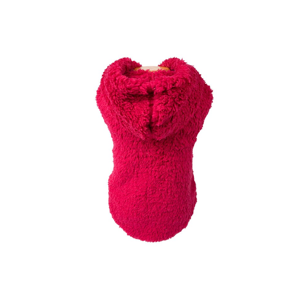 Blusa com Capuz Fábrica Pet Peludinha Rosa para Cães e Gatos