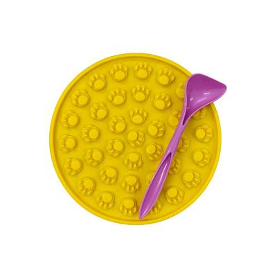 Brinquedo e Comedouro Amicus Lamb Lamb Circulo Amarelo para Cães e Gatos U