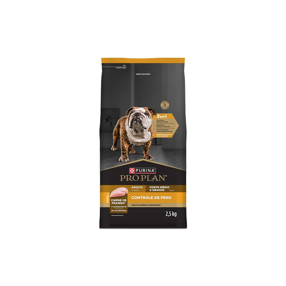 Ração Proplan Controle de Peso para Cães de Raças Médias e Grandes 