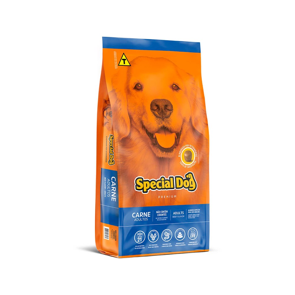Ração Special Dog para Cães Adultos sabor Carne 