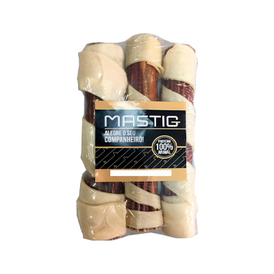 Petisco Natural Mastig Sticks Spiral 5 para Cães 3 unidades