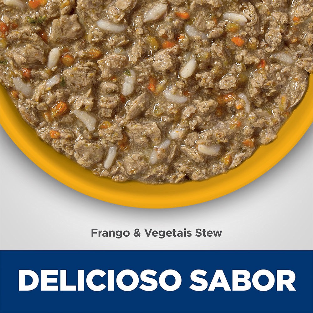 Ração Úmida Hill's Science Diet Digestão Perfeita para Gatos Adultos sabor Frango e Vegetais