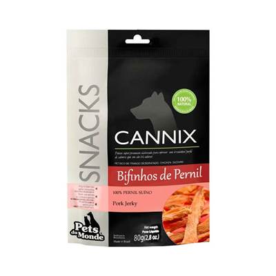 Snacks Cannix Bifinhos de Pernil para Cães 80g