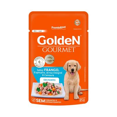 Ração Golden Gourmet para Cães Filhotes sabor Frango 85g