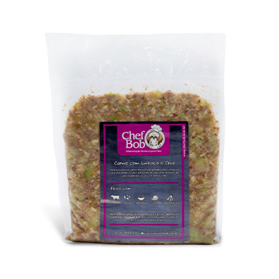 Alimento Natural Chef Bob Carne com Linhaça e Chia para Cães 350g