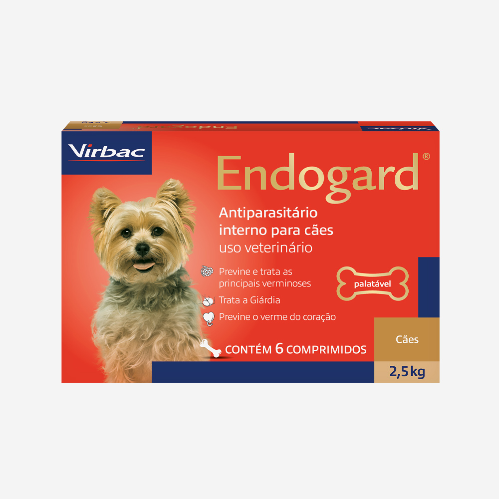 Vermífugo Endogard para Cães até 2,5kg