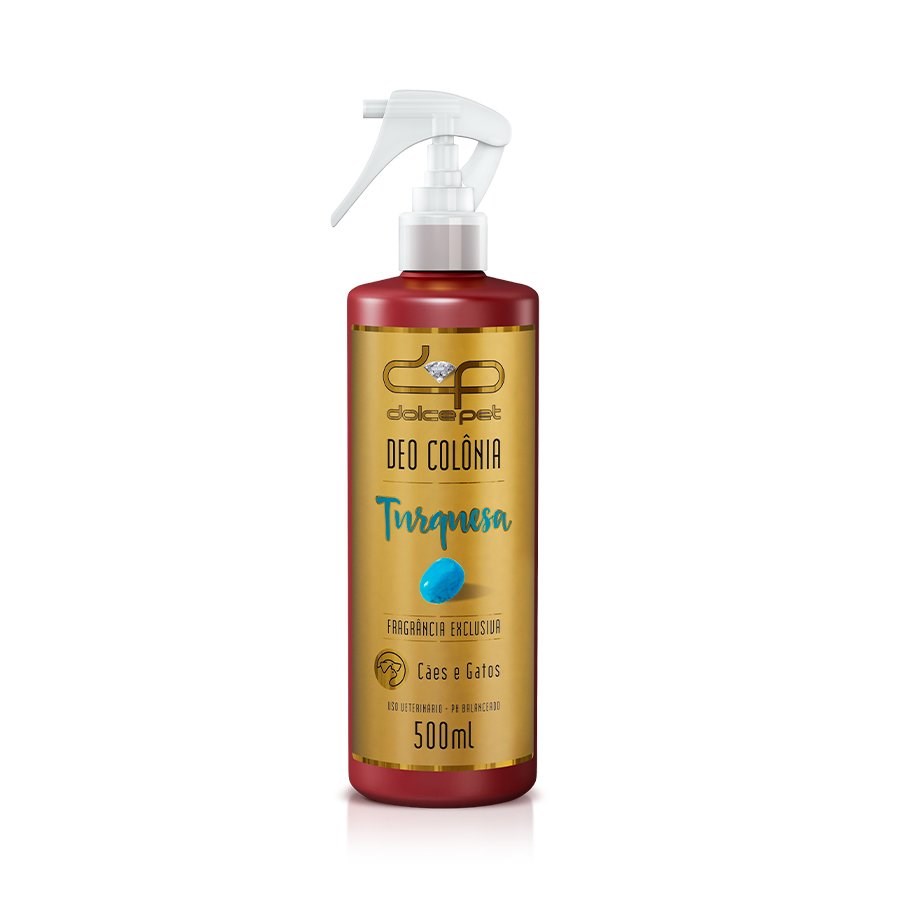 Deo Colônia Dolce Pet Turquesa para Cães e Gatos