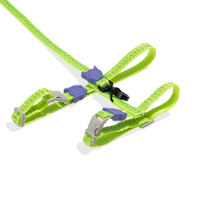 Peitoral com Guia Zee.Cat Nox Lumen para Gatos U