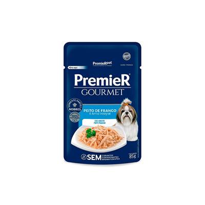 Ração PremieR Gourmet para Cães Adultos Pequeno Porte sabor Frango 85g