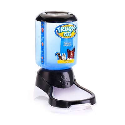 Comedouro Automático Truqys Galão para Cães e Gatos Preto 1kg