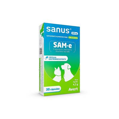 Suplemento Sanus 100mg com 30 Comprimidos 100mg