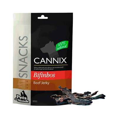 Petisco Cannix Bifinho de Carne - Beef Jerkey 80g