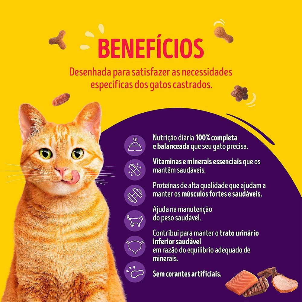 Ração Friskies Megamix para Gatos Adultos Castrados
