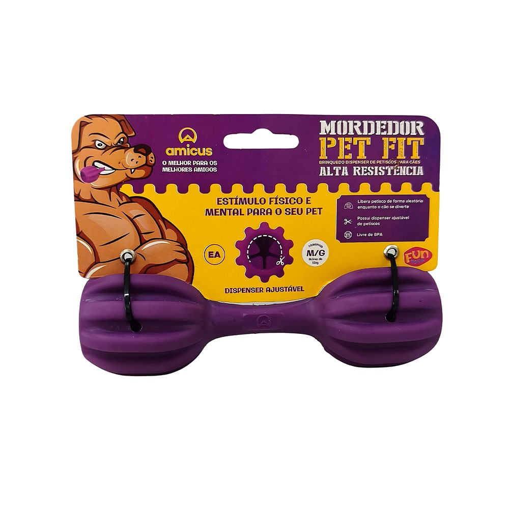 Brinquedo Amicus Fun Toys Pet Fit Roxo para Cães