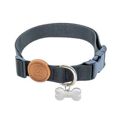 Coleira Toh com Tag ID Black para Cães P