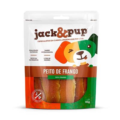 Petisco Jack&Pup Peito de Frango para Cães 80g