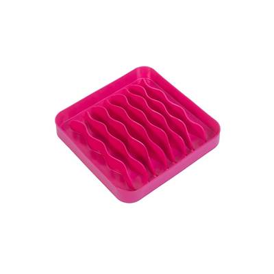 Comedouro Lento e Funcional Pet Games Pet Wave Rosa para Cães e Gatos U