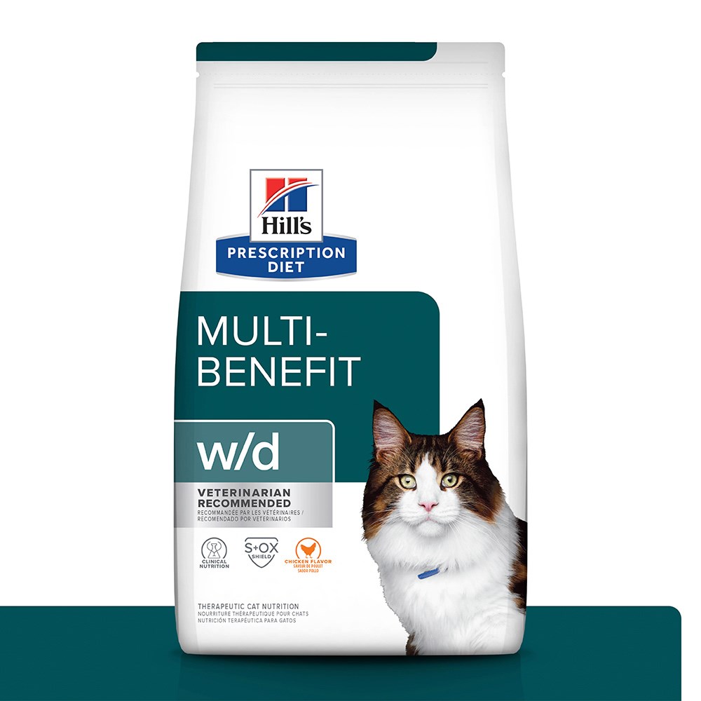 Ração Hill's Prescription Diet W/D para Gatos Adultos - Controle do Peso e Glicêmico