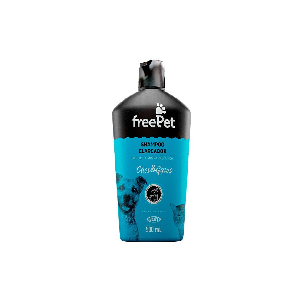 Shampoo Clareador Free Pet para Cães e Gatos