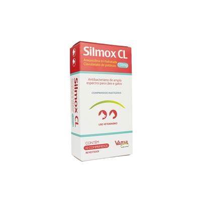 Antibacteriano Vansil Silmox CL para Cães e Gatos 150mg